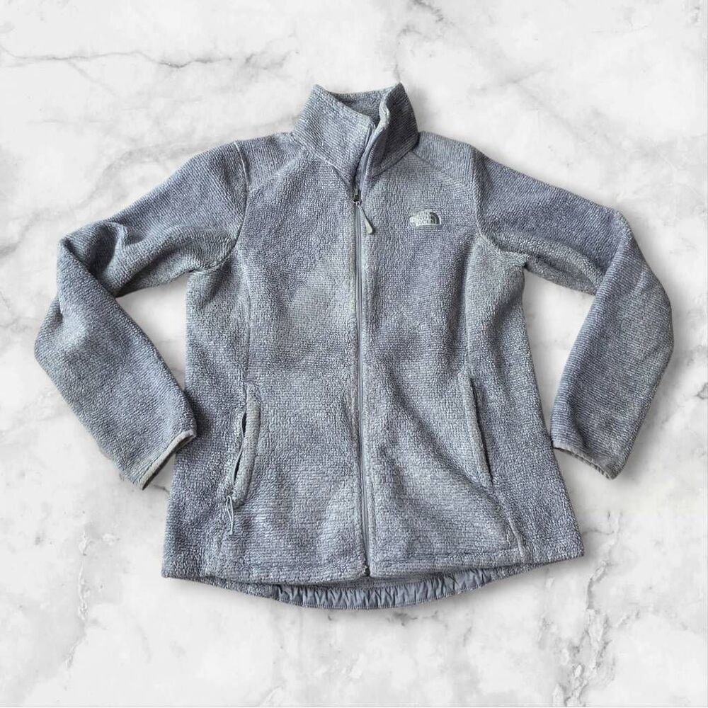 North Face Womans Size Medium Gray Full Zip Jacket